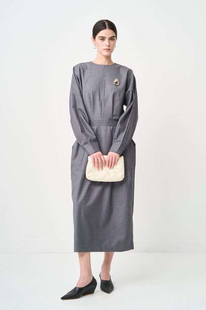 Rhombus Cocoon One piece - GRAY