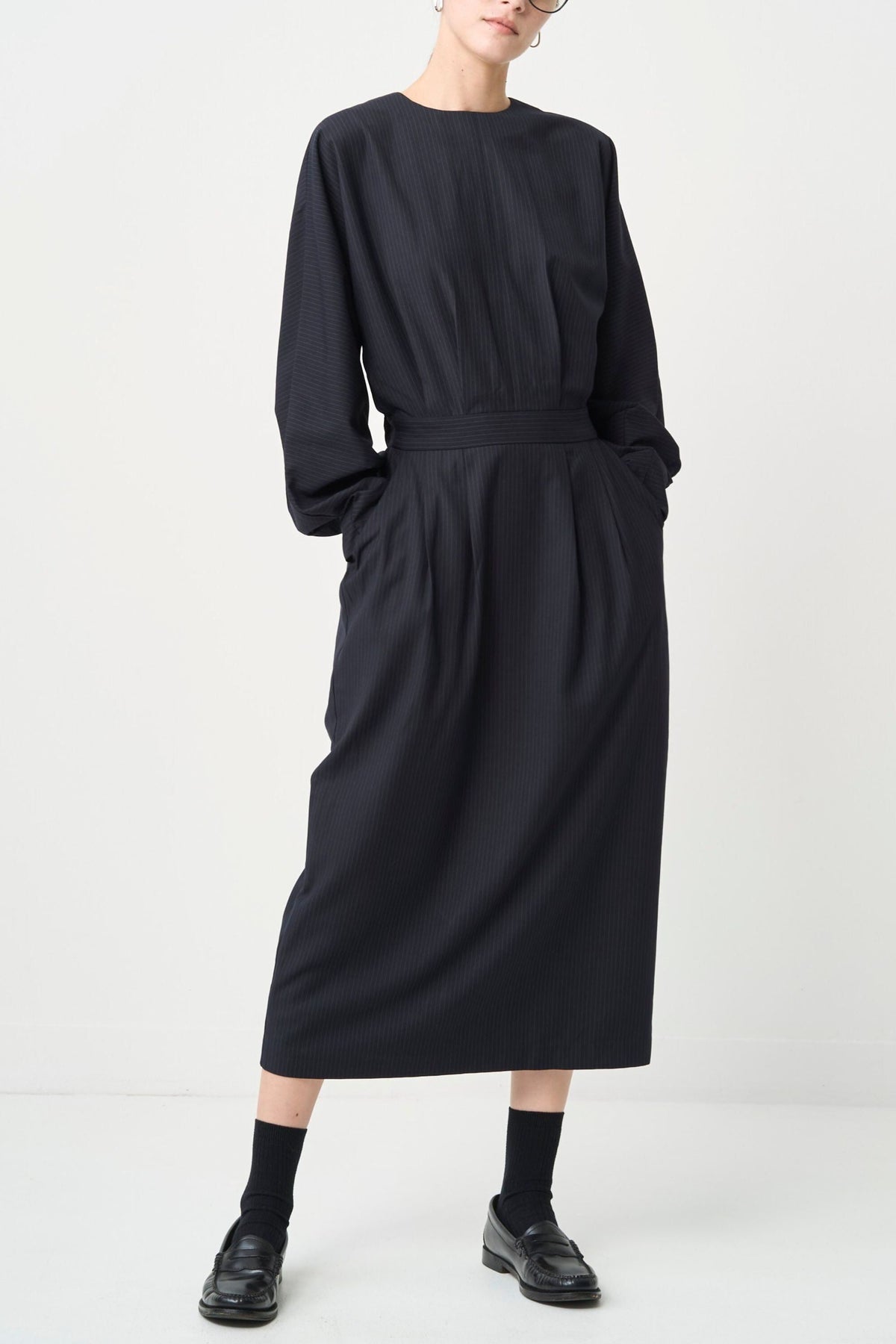 Rhombus Cocoon One piece - NAVY