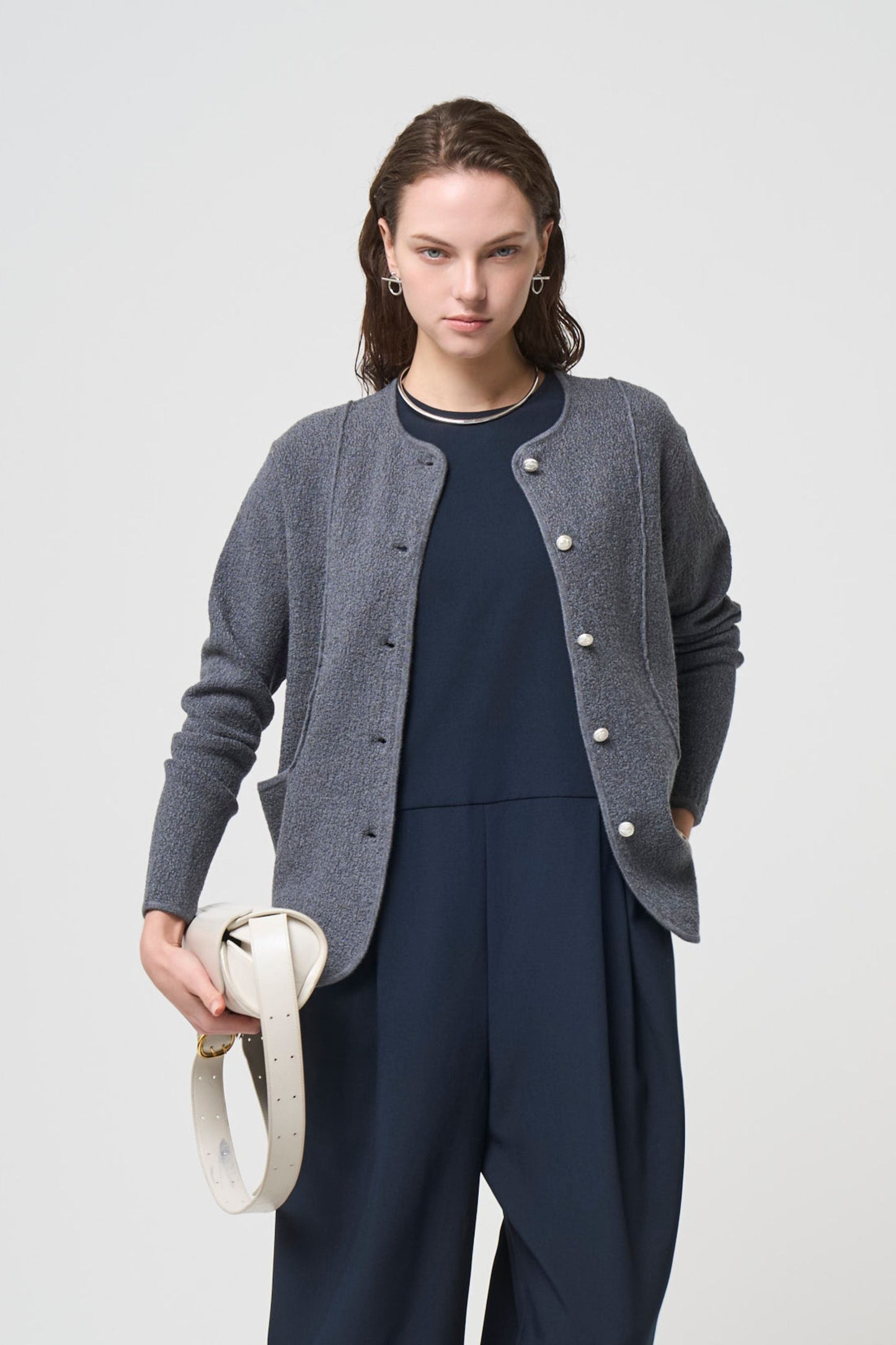 Relax Silk Jacket - GRAY