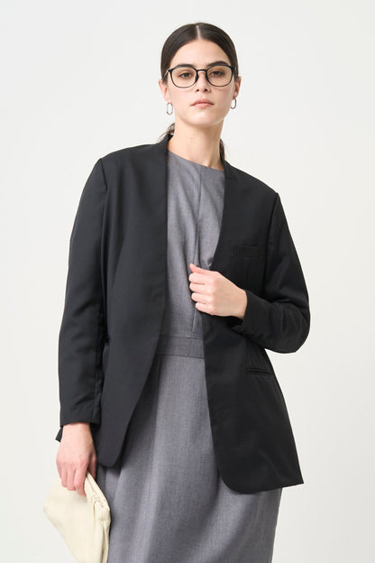 Mood Jacket No-Collar - BLACK