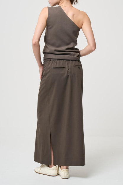 Odd Long Skirt - BROWN
