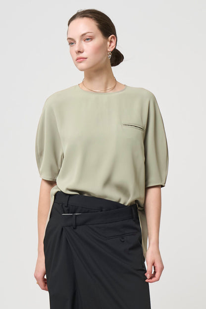Short Sleeves TOPS - SAGE