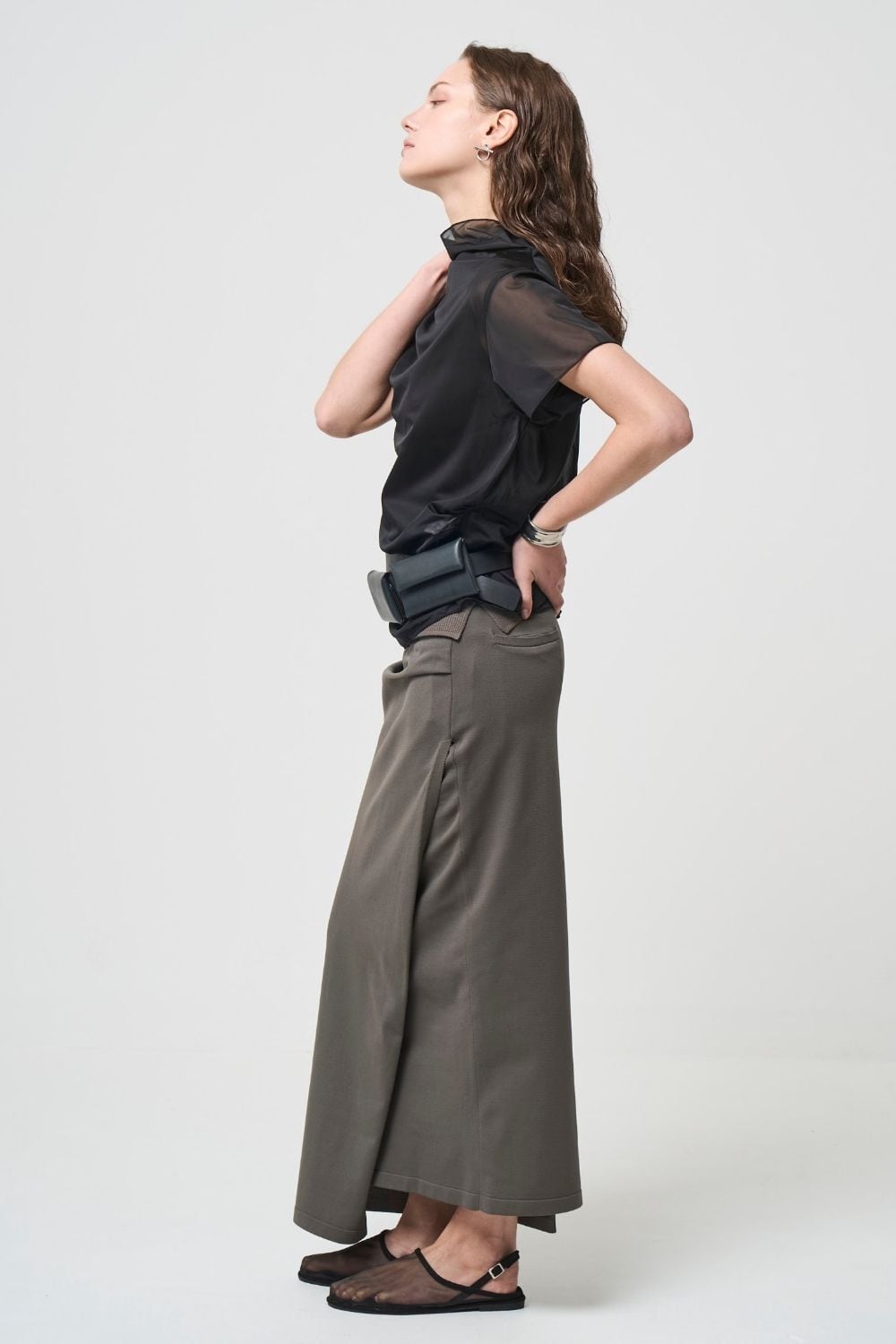 River Sheer Tops - BLACK