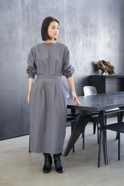 Rhombus Cocoon One piece - GRAY