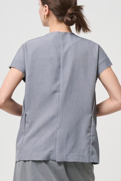 Short Sleeves Shirts Jacket - GRAY