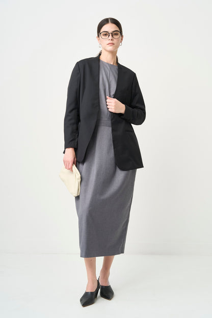 Rhombus Cocoon One piece - GRAY