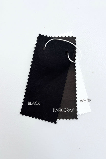 Minimal Pocket Silket T-shirts - BLACK・WHITE・DARK GRAY