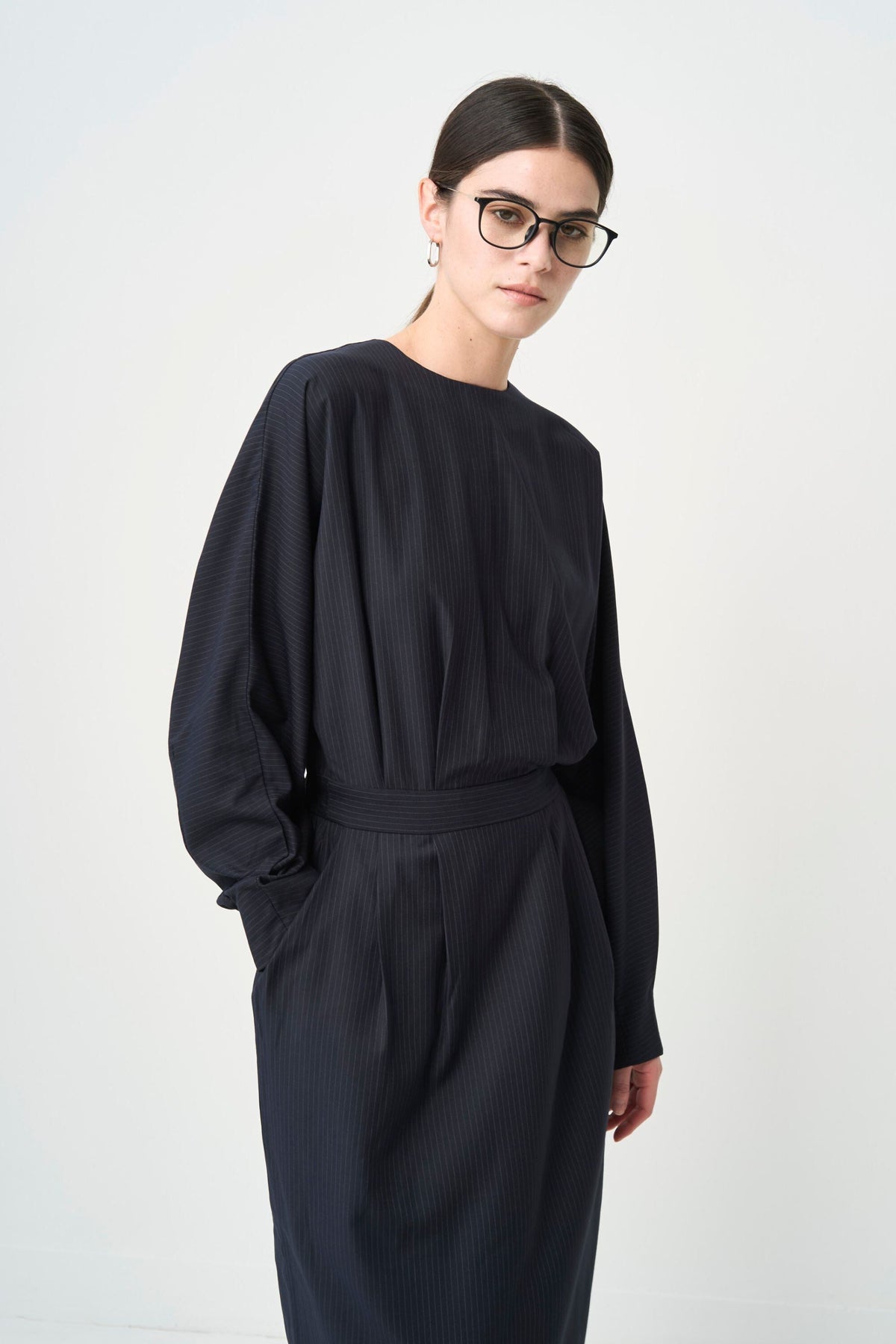 Rhombus Cocoon One piece - NAVY