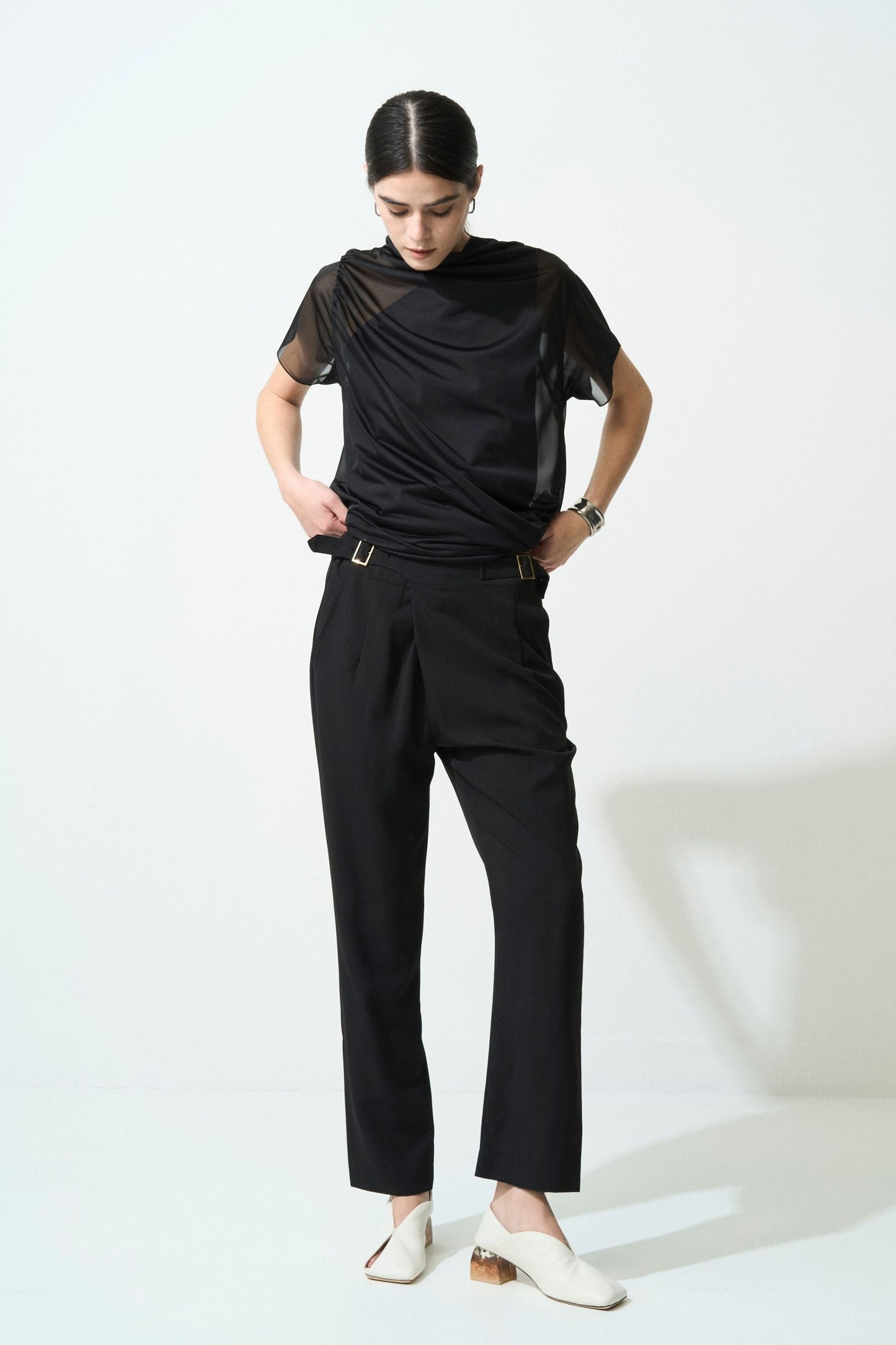 River Sheer Tops - BLACK