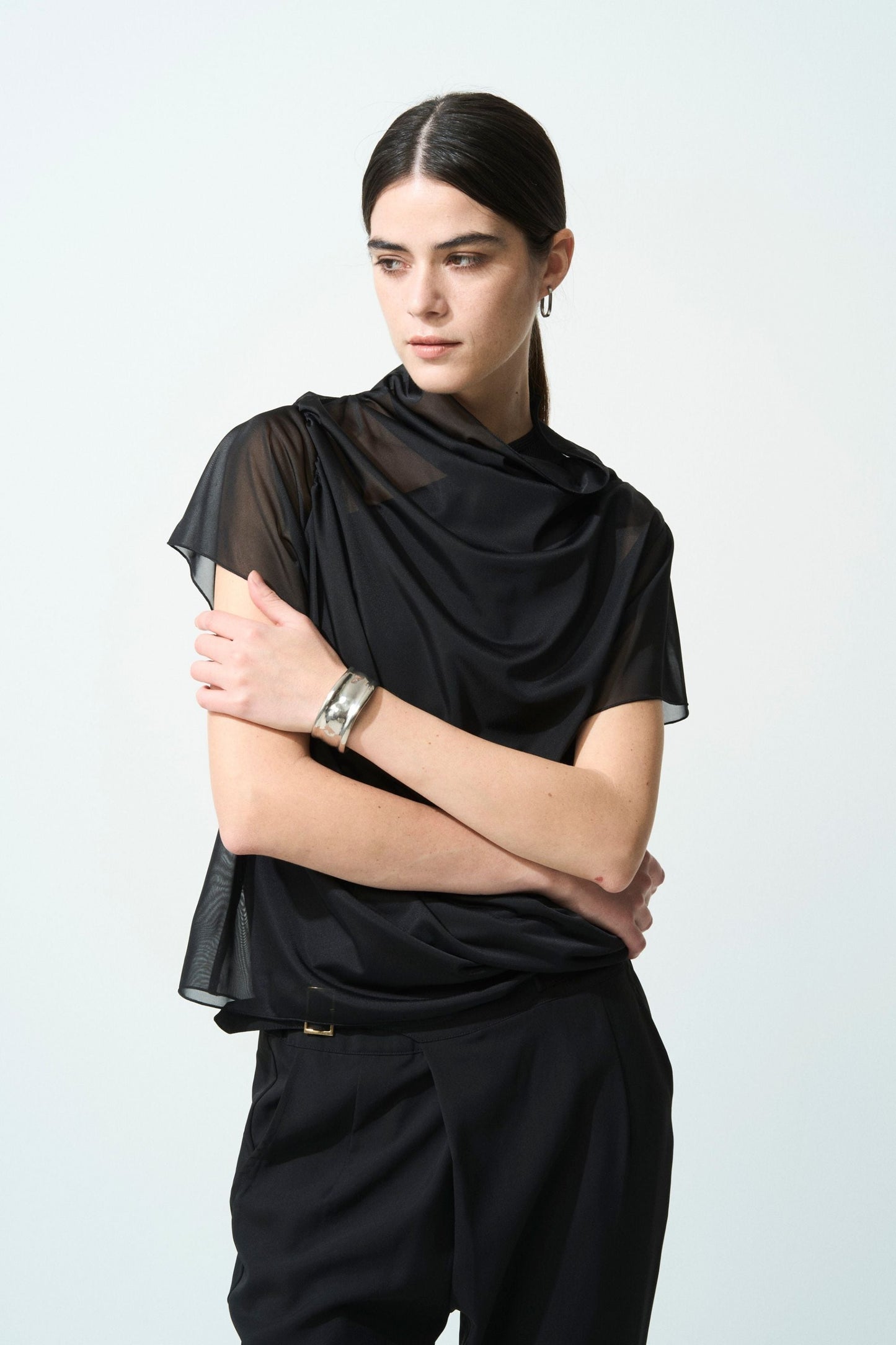 River Sheer Tops - BLACK