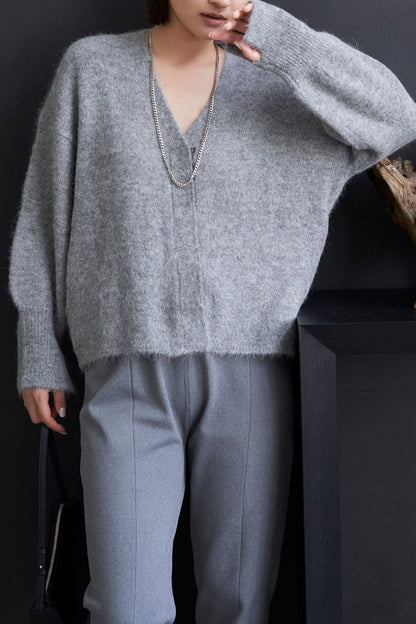 Shaggy Cardigan - GRAY