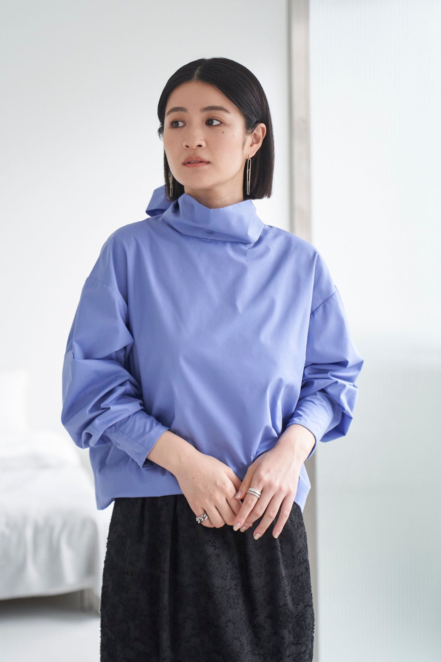 Ribbon Blouse - BLUE