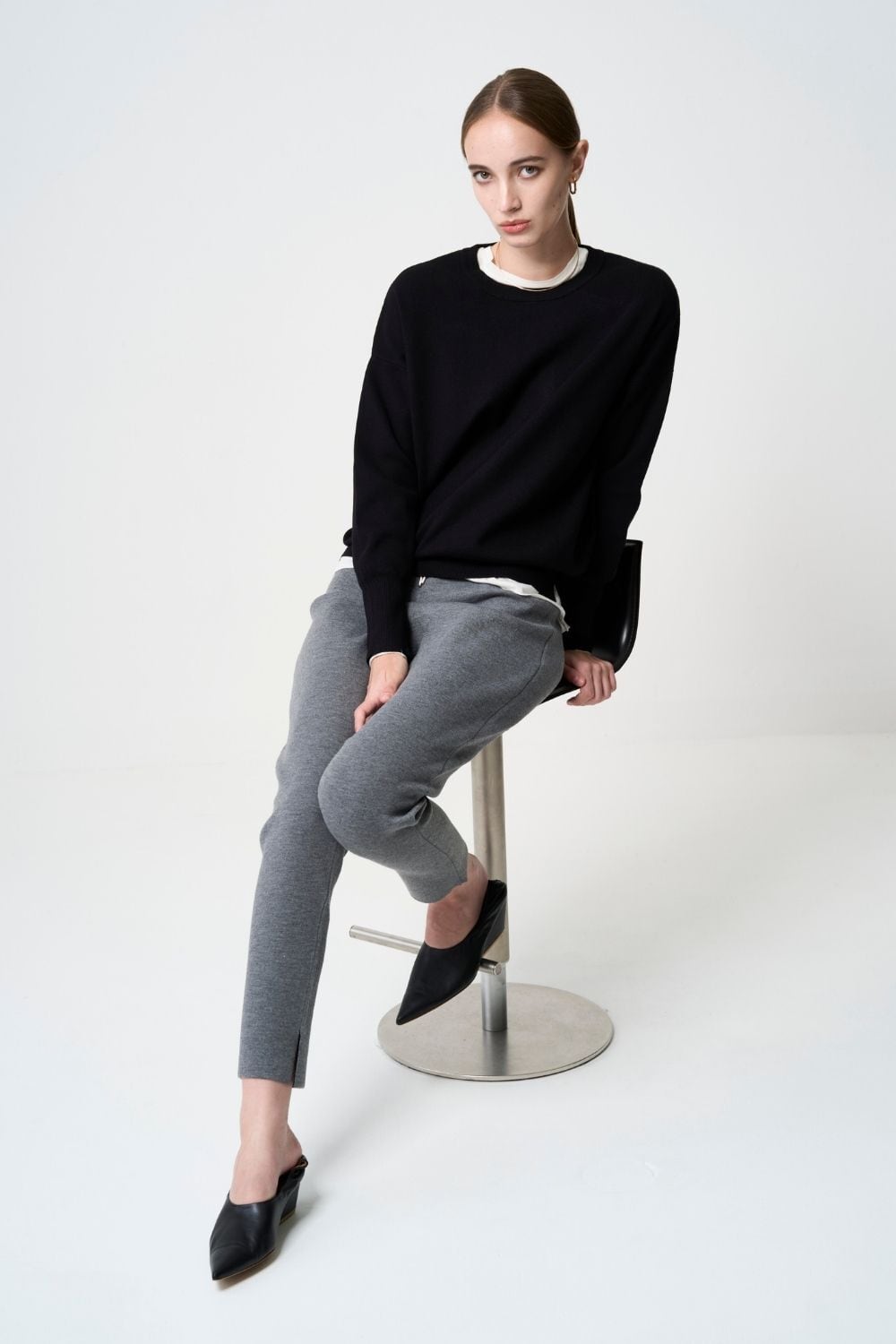 再入荷 Smooth Island Knit - BLACK