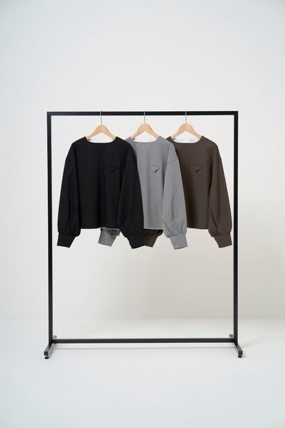 Mannish Pocket Tops - BLACK