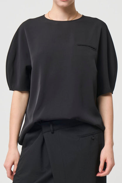 Short Sleeves TOPS - BLACK