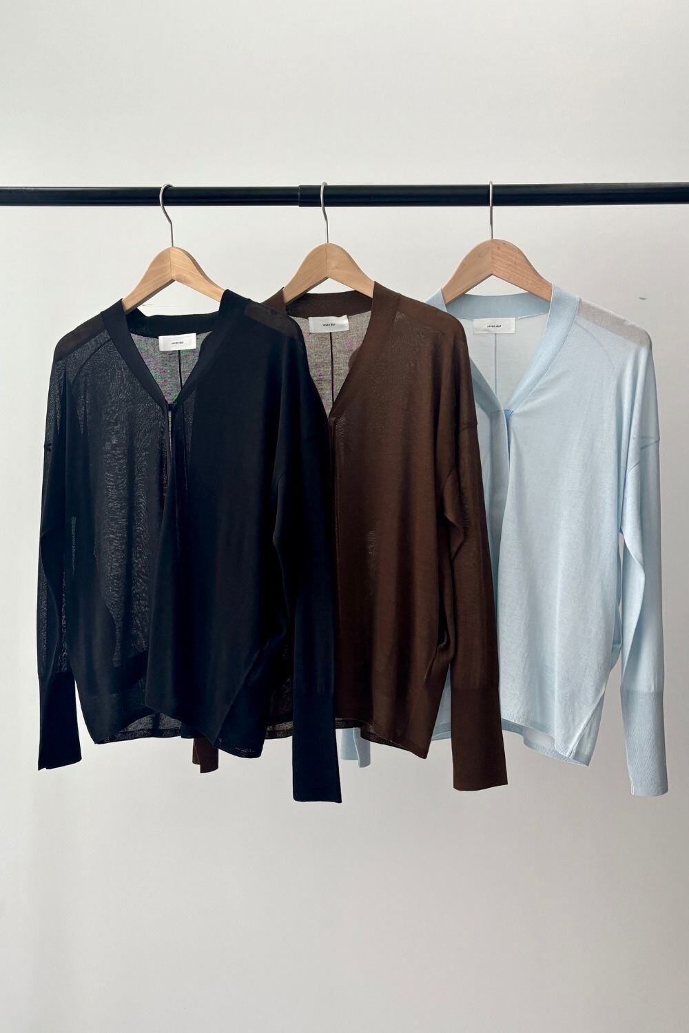 Breathable Cotton Cardigan - BLUE