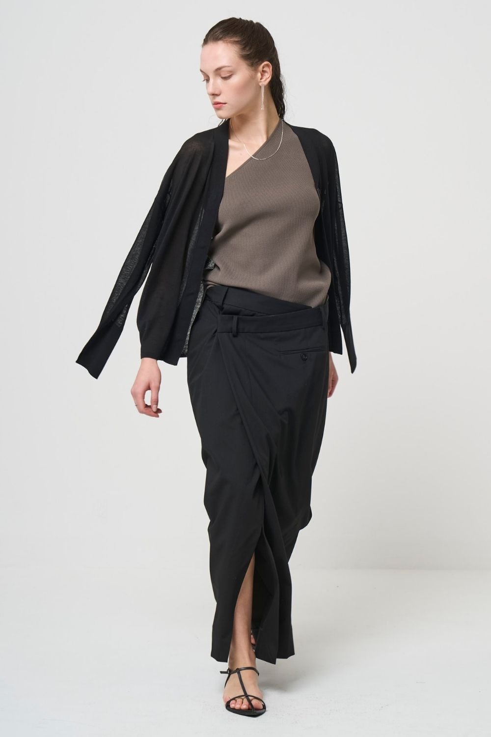 Odd Long Skirt - BLACK