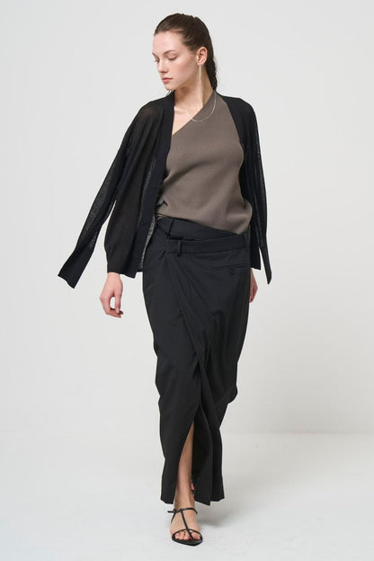 Odd Long Skirt - BLACK