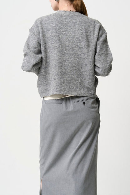 Shaggy Cardigan - GRAY