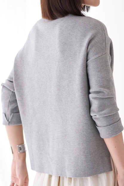 Bottle neck Knit - GRAY