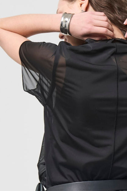 River Sheer Tops - BLACK