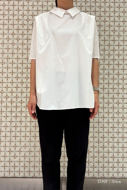 2way Collar Blouse - NAVY