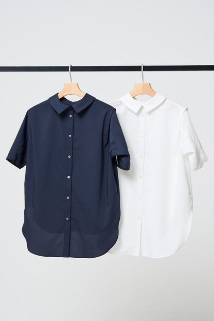 2way Collar Blouse - WHITE