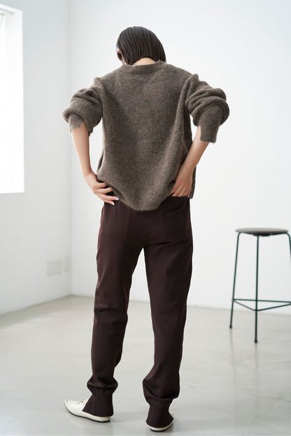 Shaggy Cardigan - BROWN