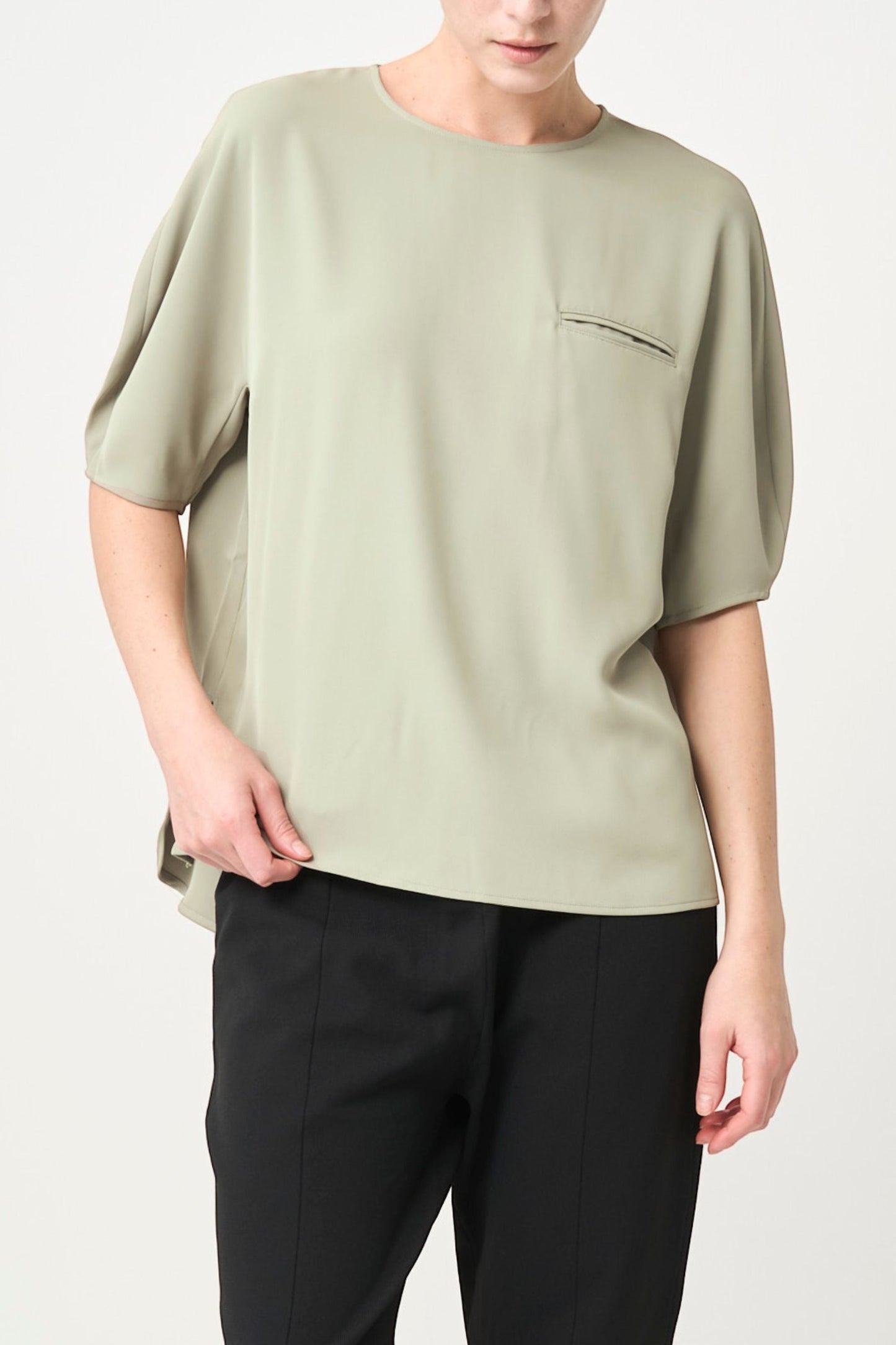 Short Sleeves TOPS - SAGE
