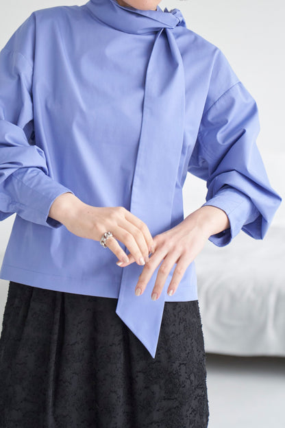 Ribbon Blouse - BLUE