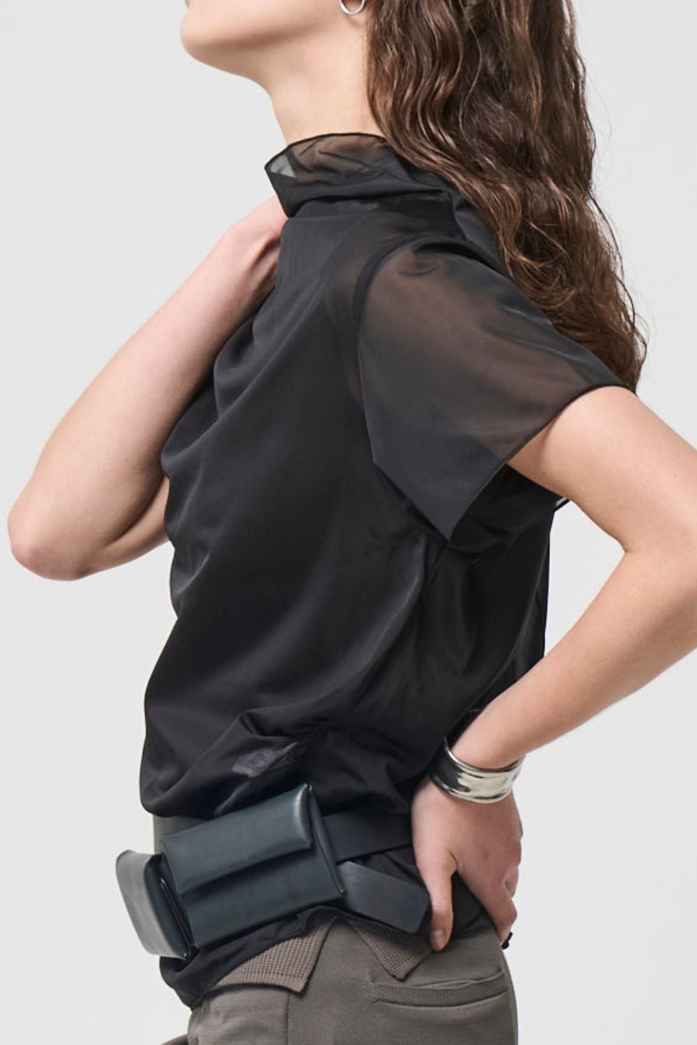 River Sheer Tops - BLACK
