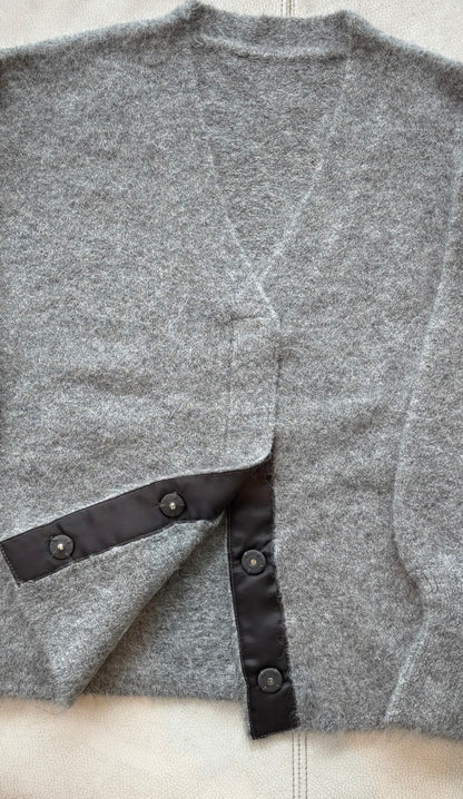 Shaggy Cardigan - BROWN