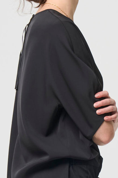 Short Sleeves TOPS - BLACK