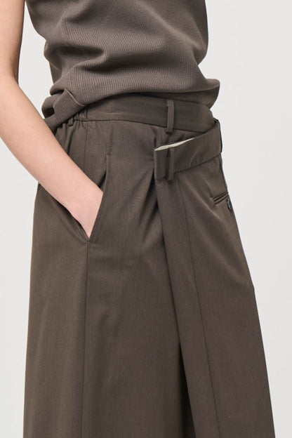 Odd Long Skirt - BROWN