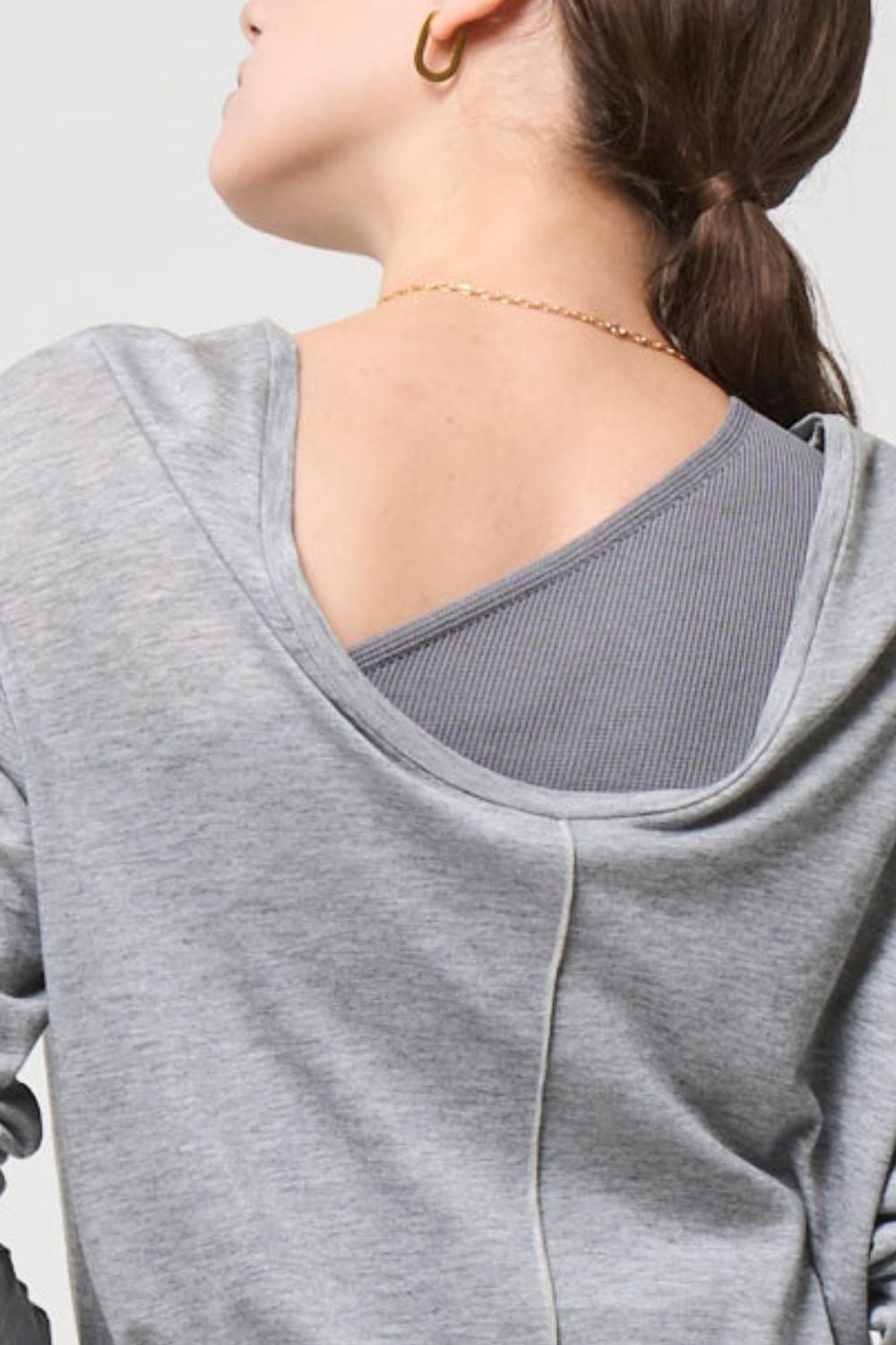 Minimal Shoulder Cutsew - GRAY