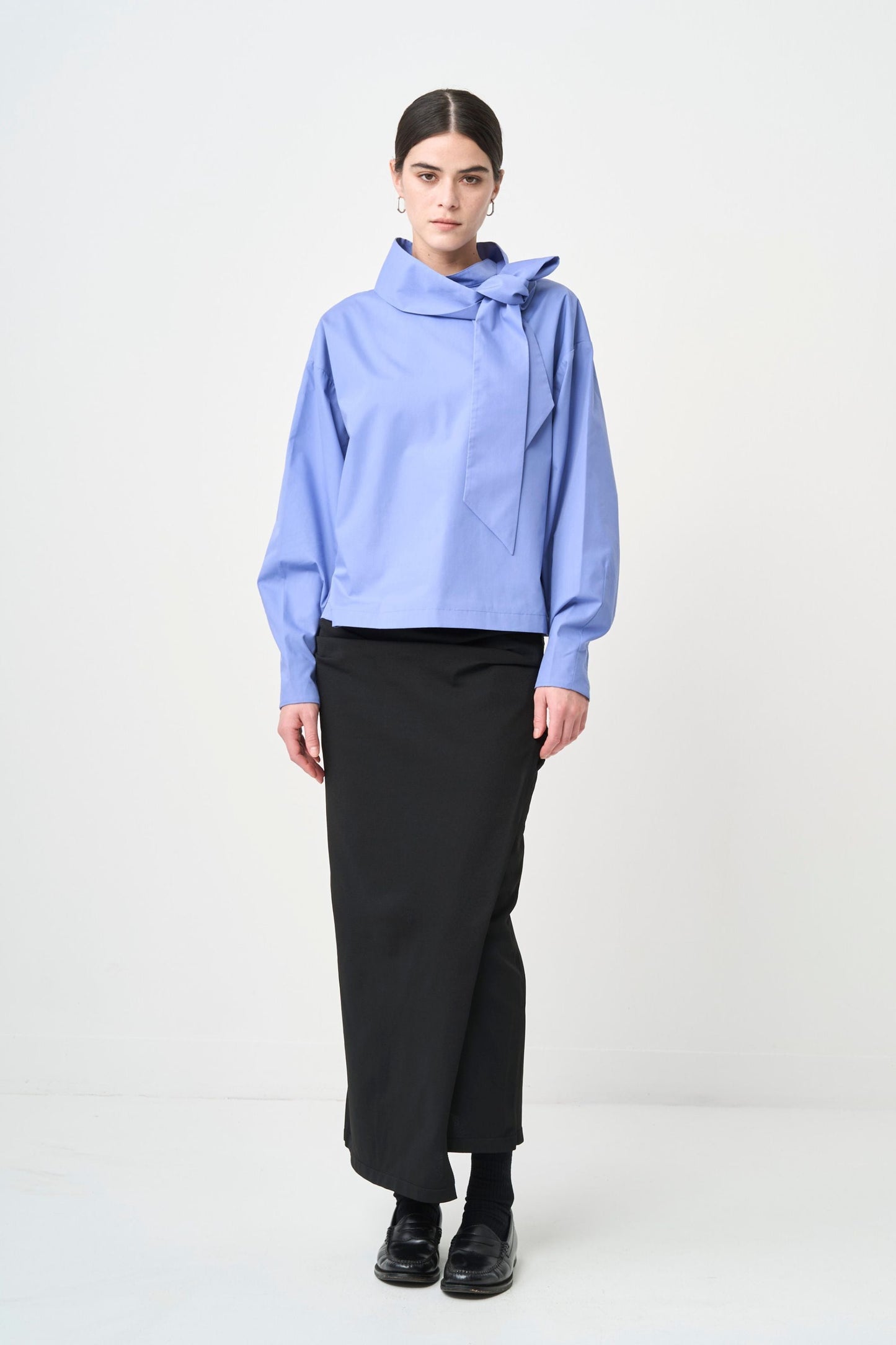 Ribbon Blouse - BLUE