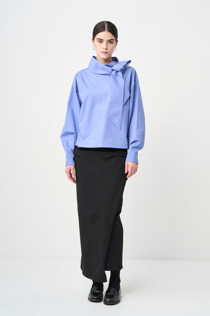 Ribbon Blouse - BLUE